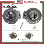 For 06-10 Jeep Commander Gray & CHROME BOLT Rear Pair Inside Door Handle DS508 (for: Jeep)