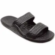 Pali Hawaii Unisex Original Jandal Sandal Black - PH-0405-BLK, Black