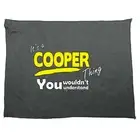 Cooper V1 Surname Thing - Novelty Tea Towel cleaning cloth Dish Kitchen Gift