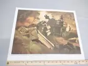 Army Surplus Vietnam War Art print Howitzer Print 20X16 New Old Stock print