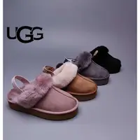 在飛比找蝦皮購物優惠-澳洲 UGG 1100178 厚底拖鞋 36-40 羊毛拖鞋