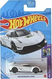 Hot Wheels 2020 Koenigsegg Jesko, White, 1:64 Scale Die-cast Car Model, Kids Non Riding Toy Vehicle, Children Aged 3-12, Unisex
