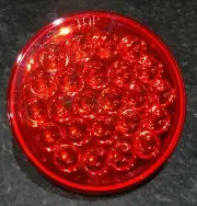 LED light pearl 24 red LEDS red lens for Freightliner Kenworth stop tail turn