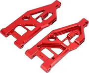 POENVFPO RC Front Lower Arm, High Strength, Reduce Vibration Aluminum Alloy Remote Control Car Front Lower Swing Arm for 1/5 Outcast Kraton 8s (Red)