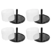 4 Pcs CD Storage Bin Dvd Holder for Car Empty Cases Boxes Organizer
