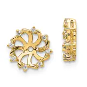 14k A Diamond Earring Jacket