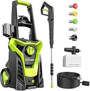Electric Pressure Washer for Effortless Cleaning, 4300PSI Max 2.8GPM Power Washer, 4 Nozzles & Detachable Foam Cannon for Easy Use, Home/Driveway/Car Wash/Patio/Fence Power Washer with Surface Cleaner