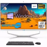 All IN One 24 " FHD Touch I3 10° Gen Win10 RAM 4 SSD 120 GB PC Fixed Webcam 2k_