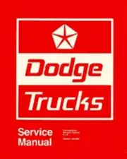 1974 Dodge Truck Shop Service Repair Manual Book Engine Drivetrain Electrical OE