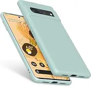 [Amzpas] TPU Case for Google Pixel 6 Pro, Durable Protective Shockproof Phone Case, Soft Anti-Scratch Smart Phone Cover for Women Men Cyan