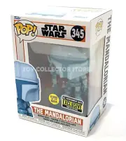 Funko The Mandalorian Glows in the Dark Hologram Exclusive w/ POP Protector