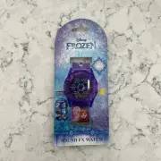 Frozen Disney Flashing Light & Sound FX Projection LCD Watch Kids Girls. NEW..