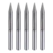 5pcs CNC V Bit 20 Degree 1/8" Shank 0.5mm Tip Engraving V Bits Chamfer End Mill