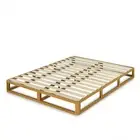 Zinus Bed Frame Queen Wooden Base Pallet Wood Bed Natural