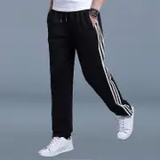 Sweatpants Men's Pants Large Size Loose Casual Student Sweatpants Men's Straight Pants Long Pants black XL