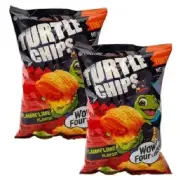 Orion Turtle Chips Flamin' Lime Flavor Tasty Crispy Corn Snacks 5.65 Oz SEP 2026