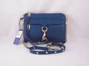 Rebecca Minkoff Mini Mac Clutch in Navy with Gold Hardware NWT
