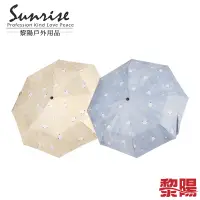 在飛比找蝦皮商城優惠-油畫小花自動傘 藍 淺黃 晴雨傘/雨傘/遮陽傘 87CTV8