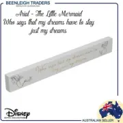 Desk Plaque DISNEY ARIAL LITTLE MERMAID - MY DREAMS Licenced Product Brand New
