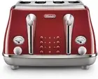 De'Longhi | Icona Capitals 4 Slice Toaster | CTOC4003R | Authentic Italian Style