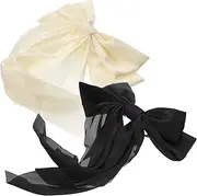 ASAKKURA Hair Bows for Girls Big Bow Hair Clips Metal Cloth Barrettes for Women