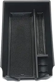 GUERBEIS Car Central Console Armrest Storage Box,Fit For Lexus, ES350 ES300H 2018 2019 2020 2021 Tray ABS Black Vehicle Console storage box unit