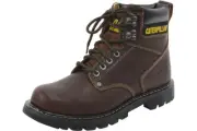 Caterpillar Men's Second Shift Slip Resistant Tan Boots Shoes P72365