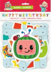 COCOMELON Happy Birthday jointed banner 6 ft