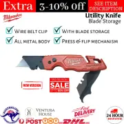 Milwaukee FASTBACK Utility Knife Flip Slide Compact Folding With Blade Storage