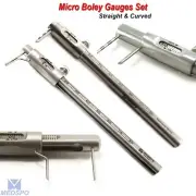 Micro Boley Measuring Gauge Caliper Straight & Curved Krekeler Round Lab Tools