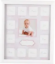 SHOWERORO Growth Record Photo Frame 12 Months Baby Photo Frame New Born Milestones Safe Stylish