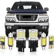 BMT xms LED Interior Light Kit Replacement for GMC Canyon Chevy Colorado 2004-2012,6000K Cool White Car Interior Lights, 14 Pieces