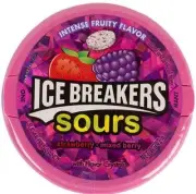 Ice Breakers Sours Strawberry/mixes Berry & Ice Breakers Duo Fruit + Cool 13 Tin