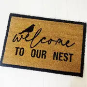 Welcome To Our Nest Door Mat