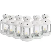 FoldTier White Candle Lantern wi ... leHolder 6.3 x 3.54 Inch(6 Sets)