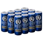 NEW Suntory Boss Coffee Drink Iced Double Espresso 237mL 12 Cans Bulk Carton