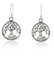 Sterling Silver Earrings - Tree of Life