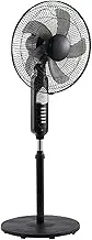 Solar Powered Fans for Outside, 3-Speed Oscillating Pedestal Fan, Quiet Electric Cooling Fans, Features Oscillating Movement and Adjustable Tilt, for Home Office Bedroom Outdoor Dining Use