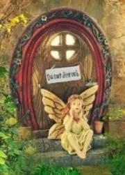 Light Indoor Outdoor mini garden gnome fairy porch window lighted