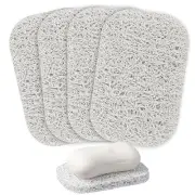 Soap Holder Pad,4PCS BPA-Free Soap Savers Pads for Soap Dish,Easy to White