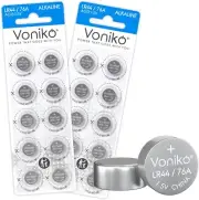 Premium Lr44 Button Cell 1.5v Alkaline Batteries Ag13 20 Pack—[Ultra Power] Cell
