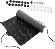 ORFOFE 1 Set Roll-up Portable Chessboard Pu Leather Mat Educational Toy Small Chessboard Game