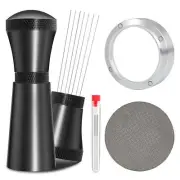 51mm Espresso Accessories Kit, 0.35mm 7 Needles WDT Tool, Dosing Funnel and P...