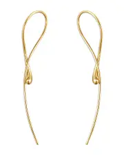 Georg Jensen 18K Yellow Gold Mercy Twist Earrings