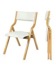 [Levede] Foldable Leather Dining Chairs in Multi
