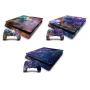 OFFICIAL COSMO18 ART MIX VINYL SKIN DECAL FOR PS4 SLIM CONSOLE & CONTROLLER