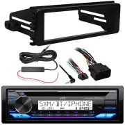 JVC KD-T92MBS Marine Bluetooth CD Receiver, Stereo Install Kit, Signal Booster