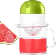 Manual Juicer - Manual Hand Squeezer | Juicer Handheld For Fruit Citrus | Easy To Clean No Pulp Extractor | 450ml Clear Cup Attached Kitchen Tool For Travel Dorm Home Lime Pomegranate