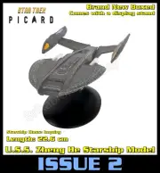 Eaglemoss Star Trek Picard The Starship Collection: USS Zheng He - New Boxed