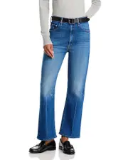 Mother The Scooter High Rise Ankle Bootcut Jeans in It's A Small World